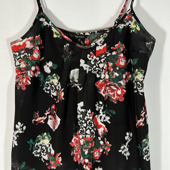 Talula Black Floral Chiffon Tank Top - Picture 6 of 11